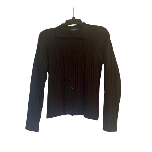 Karen Scott Sweaters - VGUC Karen Scott Women's Black Button Front Cardigan Sweater Size Small